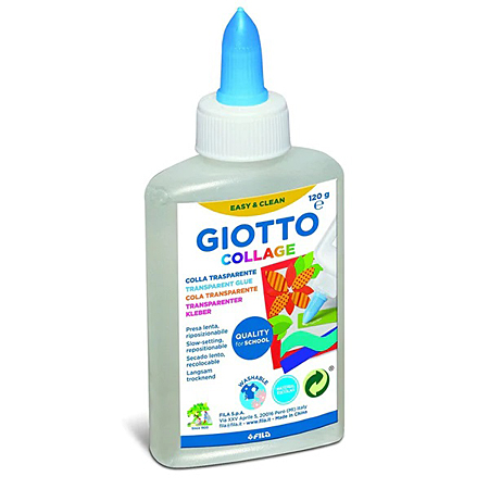 Giotto Collage - colle liquide transparente - sans solvant - flacon 120g -  Schleiper - Catalogue online complet