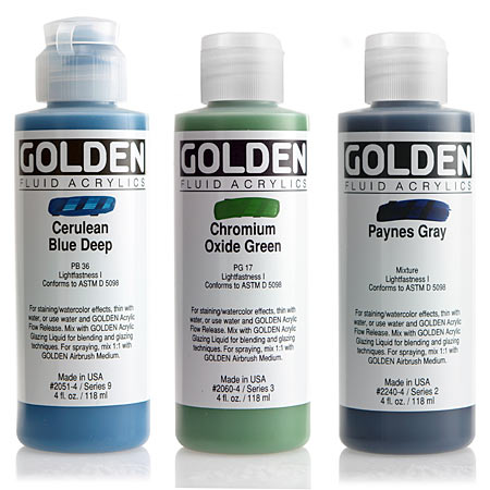 Golden Fluid - extra-fijne acrylverf - flacon - e-shop express