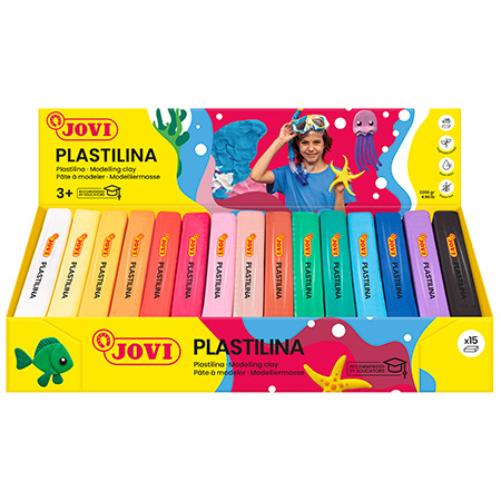 Jovi Plastilina - modelling clay set - assorted 150g blocks