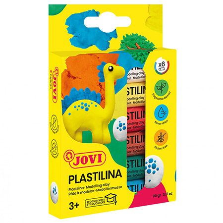 Jovi Plastilina - modelling clay set - card box - assorted 15g sticks