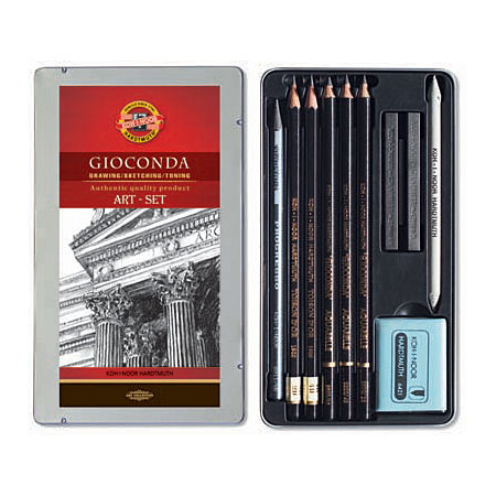 Koh-I-Noor Gioconda Art Set - metal case - pencils & leads - small selection