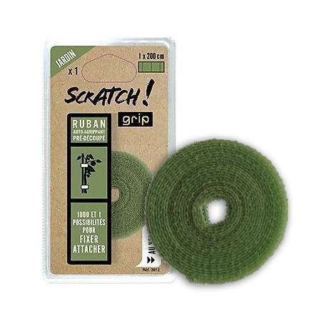 ScratchGrip - voorgesneden klittenband - 1cmx2m - groen