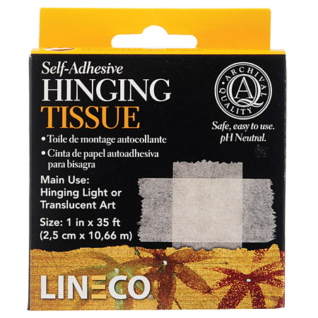 Lineco Mounting Hinging Tissue - self-adhesive - invisible - acid-free -  Schleiper - e-shop express