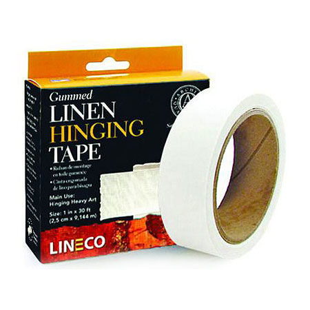 Lineco Gummed Hinging Tape for Artwork Framing, Acid-Free Linen