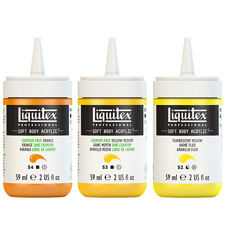Liquitex Professional Soft Body Acrylic 32oz Cadmium-Free Orange