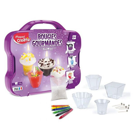 Maped Creativ - Bougies gourmandes - set de création - 4 moules & accessoires