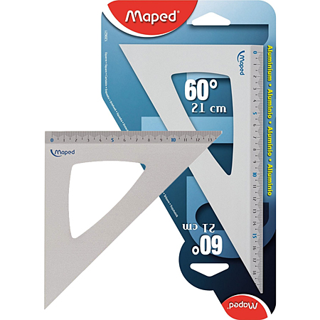 Maped Aluminium set square - hypothenusa 21cm