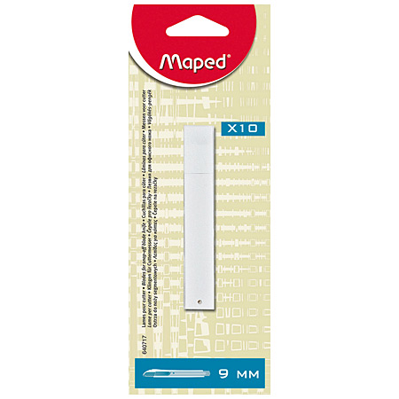 Maped Pack of 10 blades for cutter - 9mm