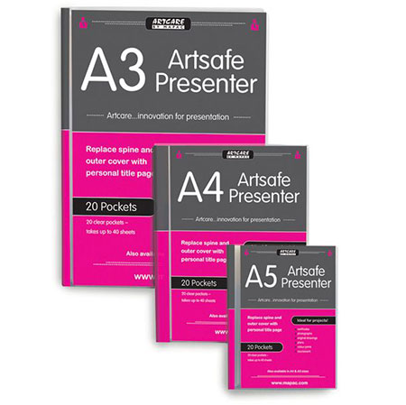 Artcare By Mapac Artsafe Presenter - display book - customisable PP cover - 20 clear pockets