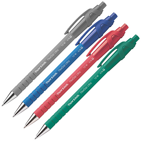 Paper Mate FlexGrip Ultra Retractable Ballpoint Pens, Medium Point
