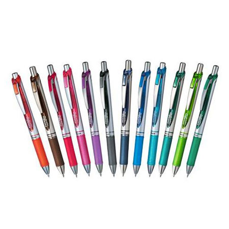 Pentel EnerGel Xm - gel ink rollerball - retractable - refillable - medium point (0,7mm)