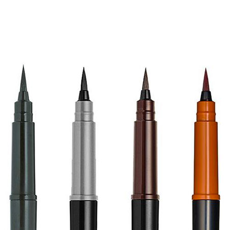 Pentel Pocket Brush - set of 1 pigmented ink brush tip pen with 2 refills