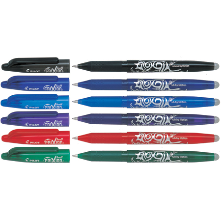 Pilot FriXion Ball 07 - rollerball encre gel - effaçable & rechargeable -  pointe moyenne (0,7mm) - Schleiper - e-shop express