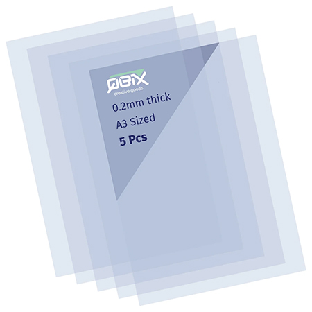 Qbix Feuilles de plastique pour pochoir