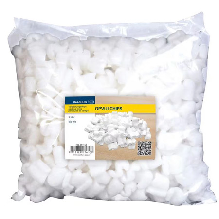 Raadhuis Cushioning particles - S form- polystyrene - 5L - white