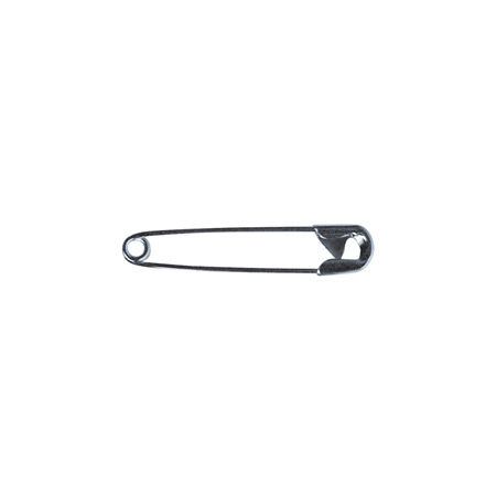 Rayher Box of 135 safety pins - 28mm - 0,8mm diameter - 50g - platinum