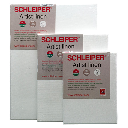 Schleiper Artist Linen - stretched canvas - 100% linen - universally primed - thickness 17mm