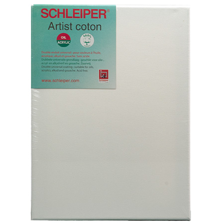 Schleiper Artist Cotton 3D - stretched canvas - 100% Cotton - universally primed - thickness 35mm