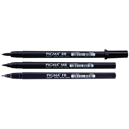 Sakura Pigma Brush Pen - viltstift met gepigmenteerde inkt - zachte penseelpunt - zwart