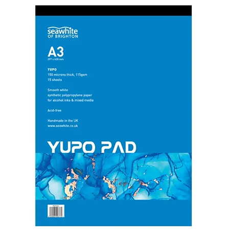 Seawhite Yupo - mixed media pad - 15 sheets 100% polypropylene - 115g/m²