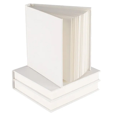 Seawhite Album dessin - couverture rembordée rigide blanche - feuilles 140g/m²