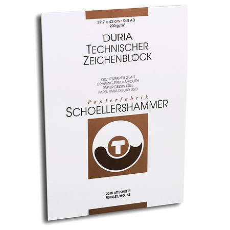 Schoellershammer Duria - drawing paperpad - 20 sheets 200g/m² - satin