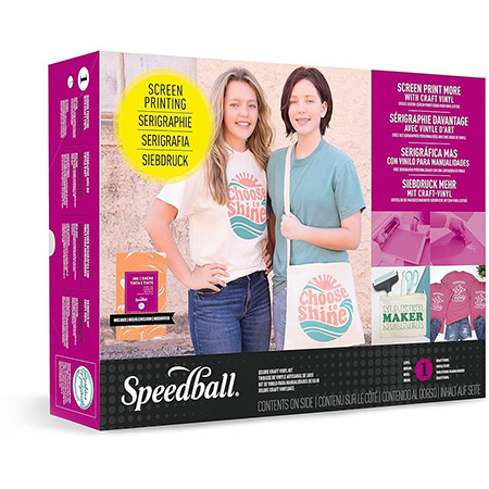 Speedball Deluxe Screen Printing Craft Vinyl Kit - kit complet pour la sérigraphie avec la méthode pochoirs