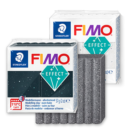 Staedtler Fimo Effect Stone - polymer clay - 57g block - granite effect