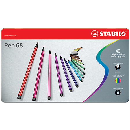 Beangstigend bellen Ijsbeer Stabilo Pen 68 - metalen etui - assortiment van markers - Schleiper -  Complete online catalogus