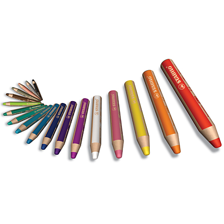 Stabilo Woody - crayon de couleur gras aquarellable - Schleiper - Catalogue  online complet