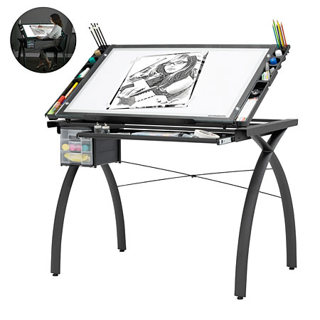 Studio Designs Futura Light Table - table à dessin lumineuse - surface de  travail 97x53cm - inclinable - Schleiper - Catalogue online complet