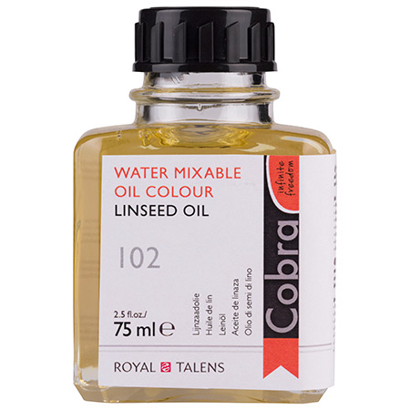 Talens Cobra 102 - huile de lin - flacon 75ml