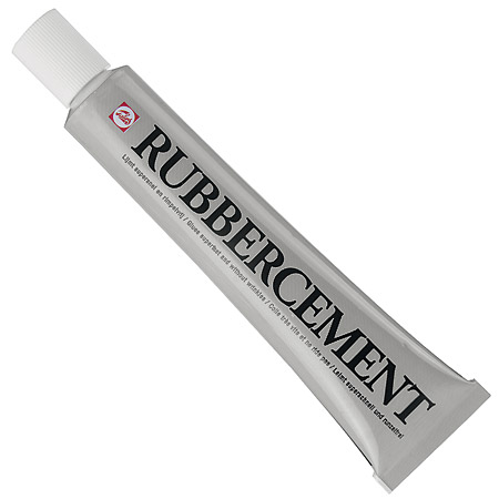 Talens Rubber Cement - colle transparente sans acide - tube 55ml -  Schleiper - e-shop express