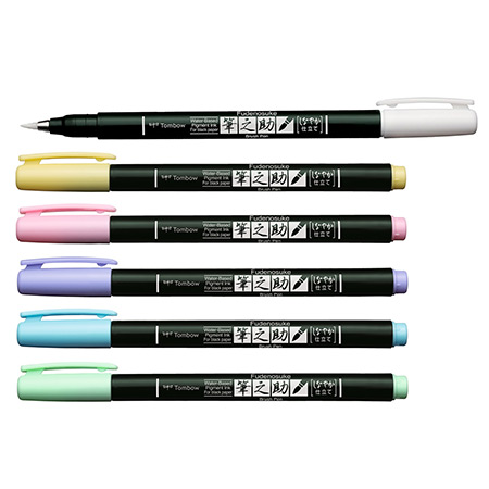 Tombow Fudenosuke Pastel - penseelstift - gepigmenteerde inkt - soepele punt