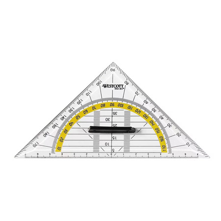 Geometry set square - removable grip