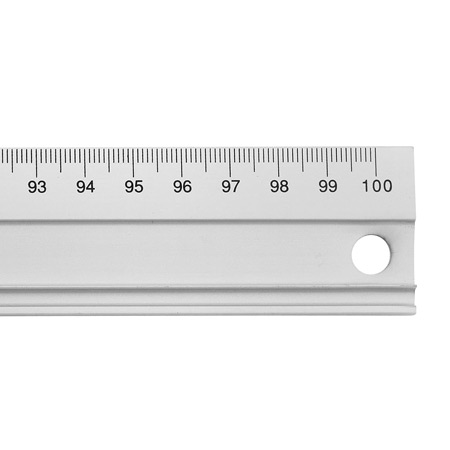 Westcott Aluminium ruler - 40cm - non slip