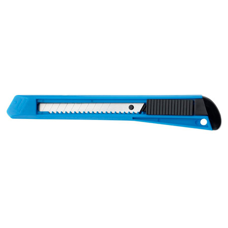 Westcott Office - cutter with retractable snap blade - 9mm - blue